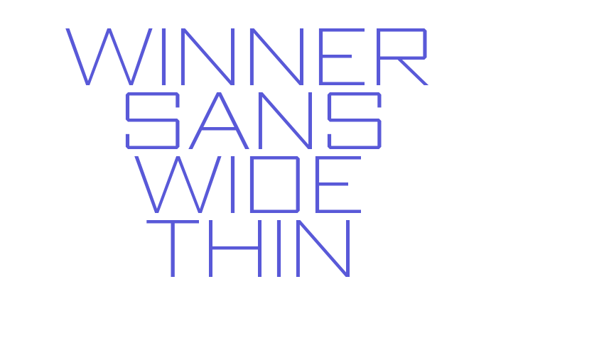 Winner Sans Wide Thin Font Download