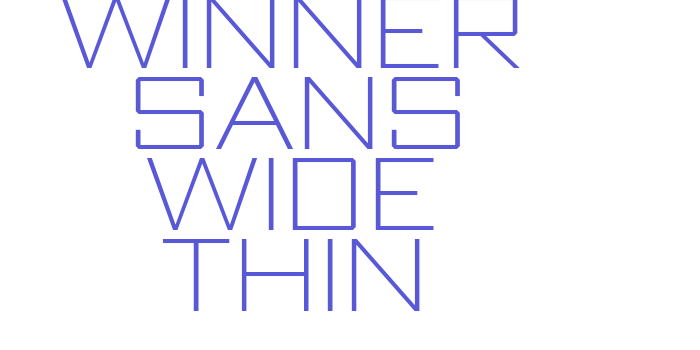 Winner Sans Wide Thin Font Download