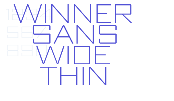 Winner Sans Wide Thin font download