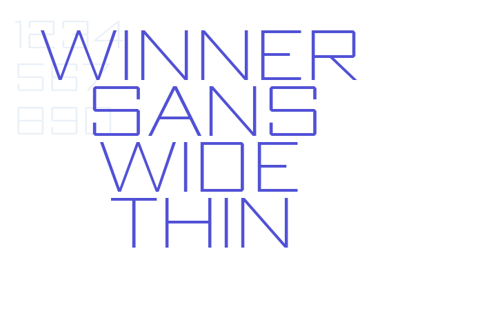 Winner Sans Wide Thin font download