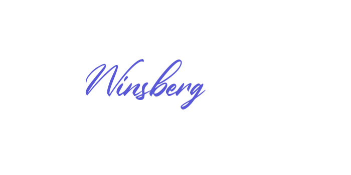 Winsberg Font