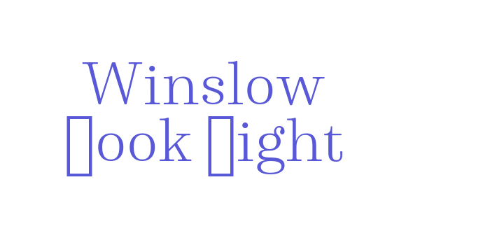 Winslow Book Light Font Download