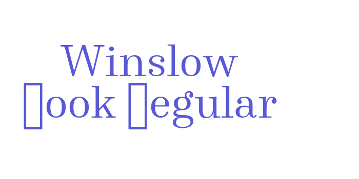 Winslow Book Regular Font Download