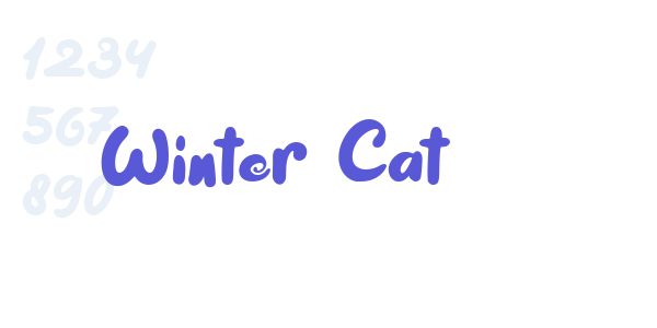 Winter Cat font