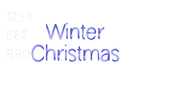 Winter Christmas font free