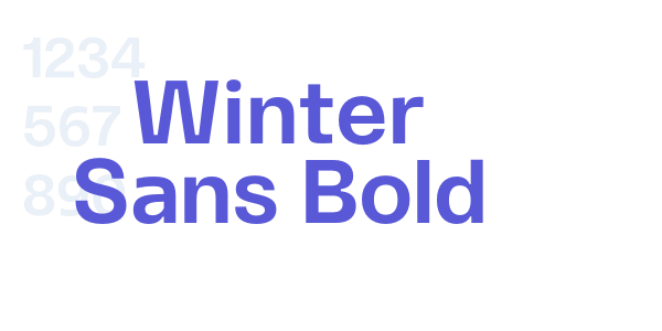 Winter Sans Bold font free