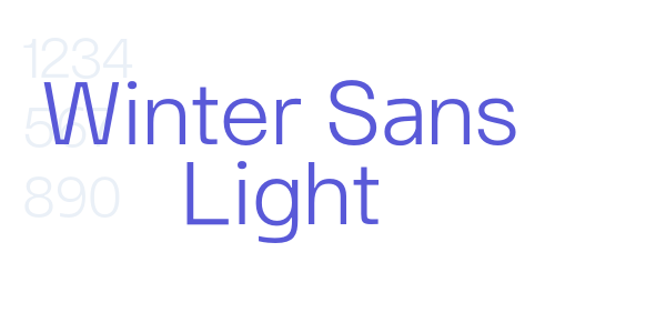 Winter Sans Light font free