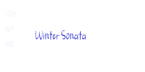 Winter Sonata font free