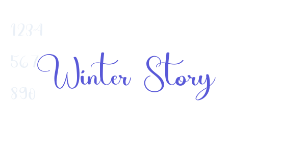 Winter Story font free