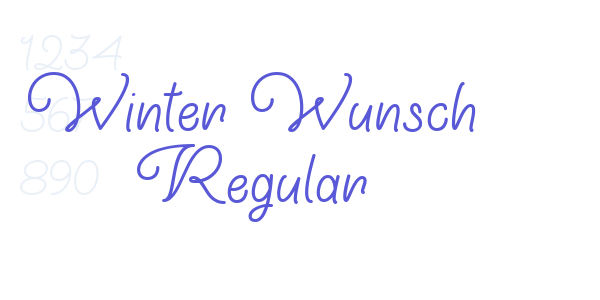 Winter Wunsch Regular font