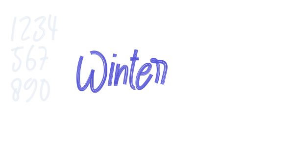 Winter font free