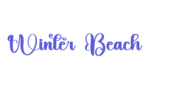 Winter Beach Font Download