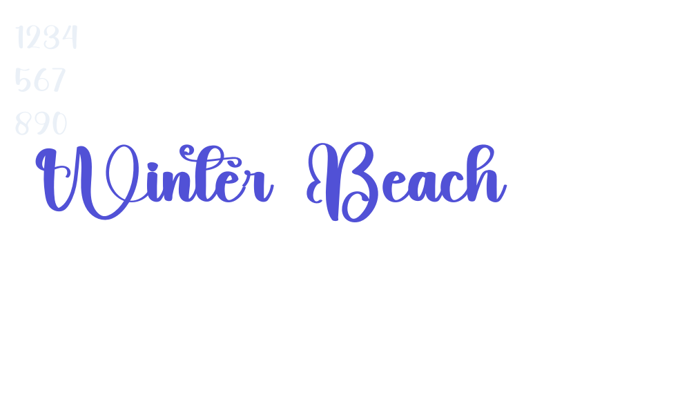 Winter Beach-font-download