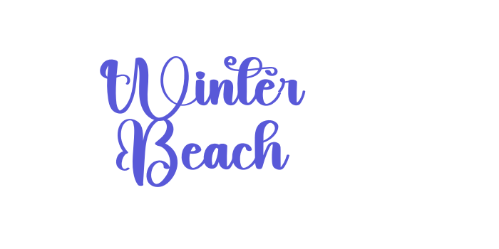 Winter Beach Font