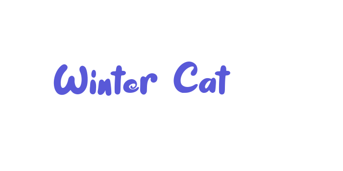 Winter Cat Font Download