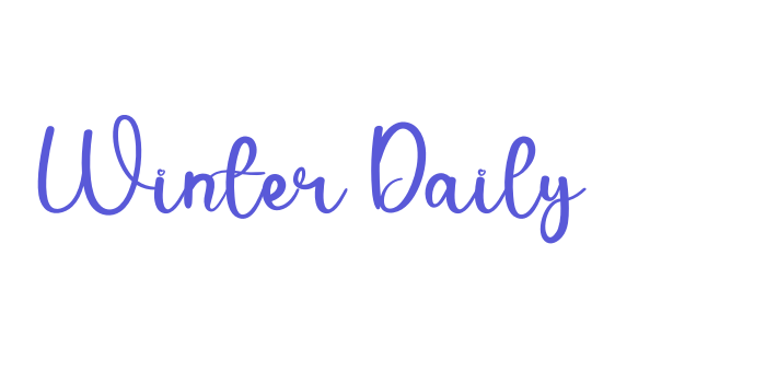 Winter Daily Font Download