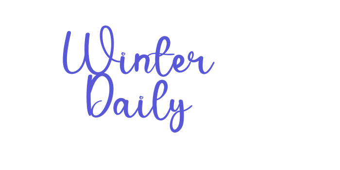 Winter Daily Font