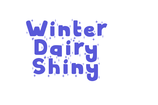 Winter Dairy Shiny Font