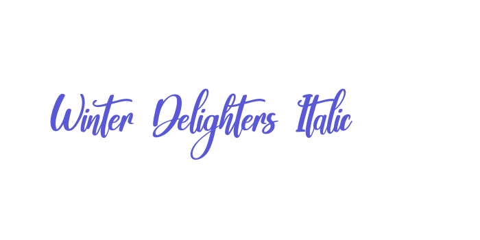 Winter Delighters Italic Font Download