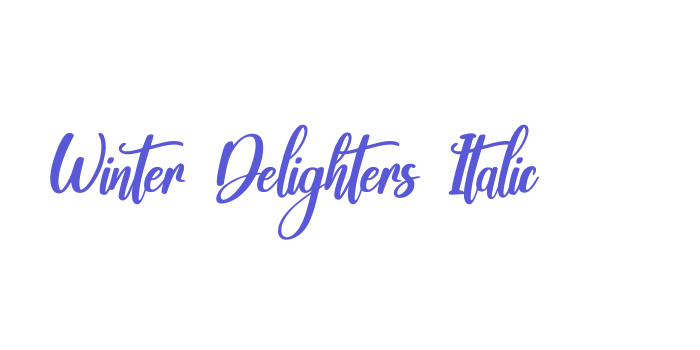 Winter Delighters Italic Font