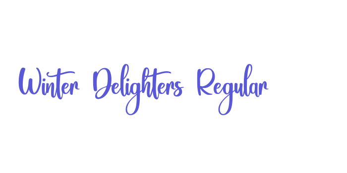 Winter Delighters Regular Font Download