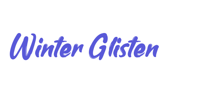 Winter Glisten Font Download