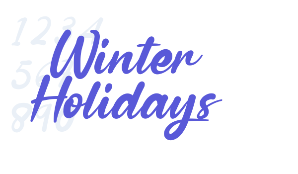 Winter Holidays Font