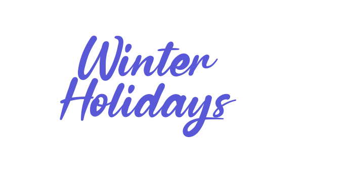 Winter Holidays Font Download