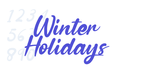 Winter Holidays-font-download