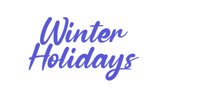 Winter Holidays Font