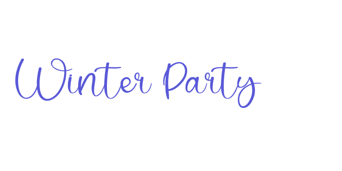 Winter Party Font Download