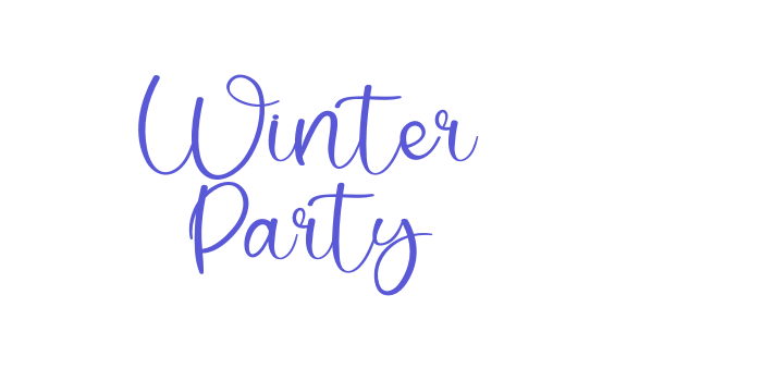 Winter Party Font