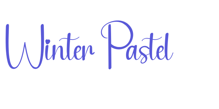 Winter Pastel Font