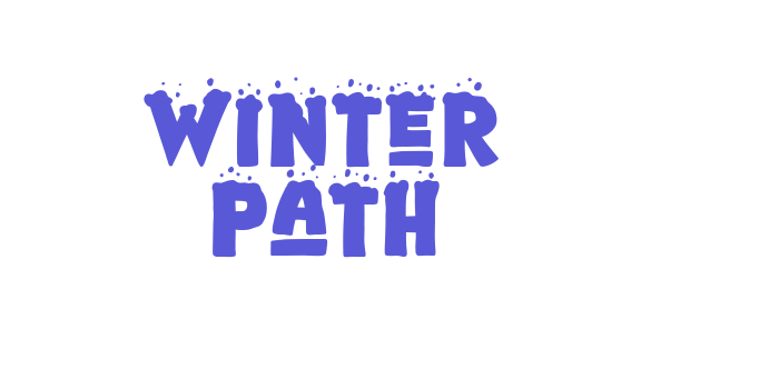 Winter Path Font Download