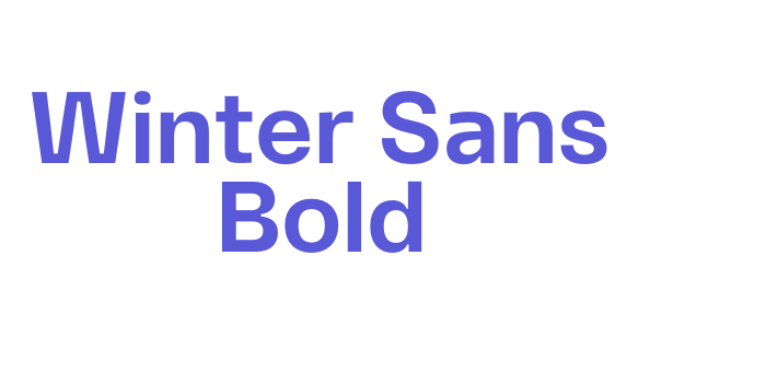 Winter Sans Bold Font Download