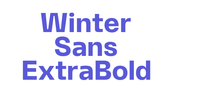 Winter Sans ExtraBold Font Download