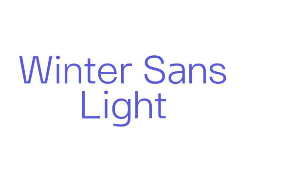 Winter Sans Light Font