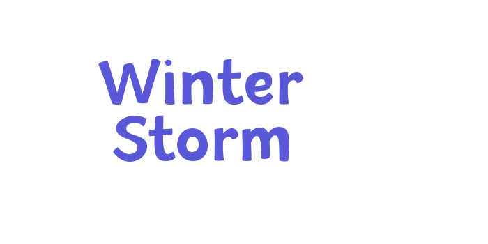 Winter Storm Font Download