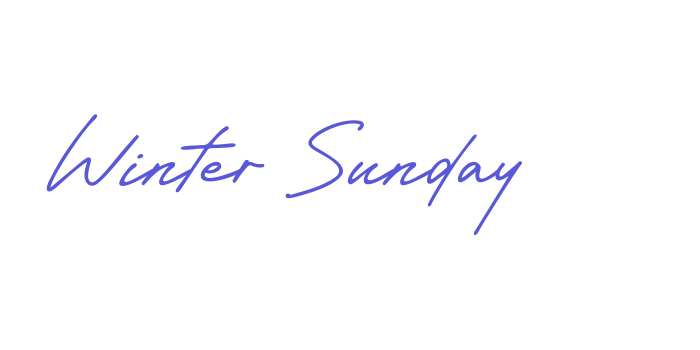 Winter Sunday Font Download