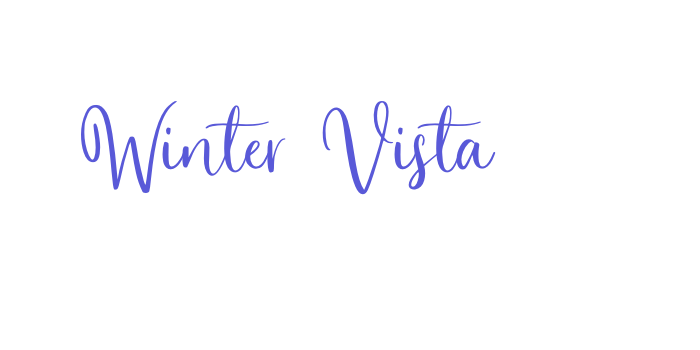 Winter Vista Font Download