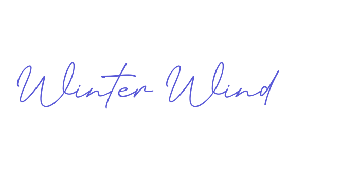 Winter Wind Font Download