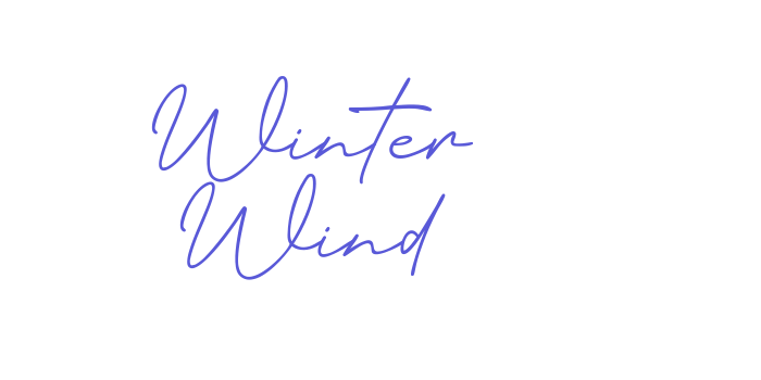 Winter Wind Font