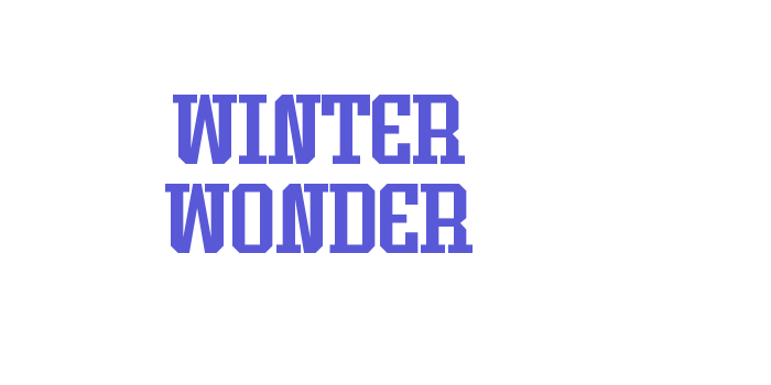 Winter Wonder Font Download