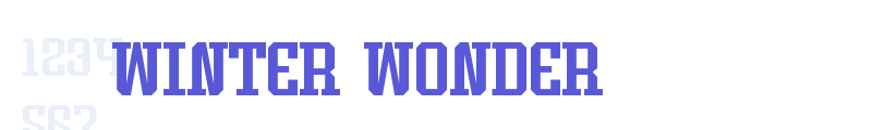 Winter Wonder font