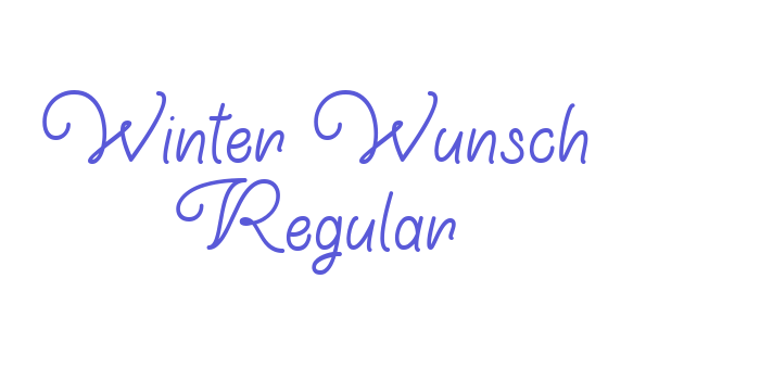 Winter Wunsch Regular Font Download