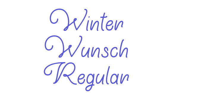 Winter Wunsch Regular Font