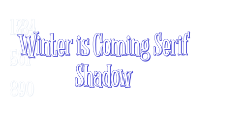 Winter is Coming Serif Shadow-font-download