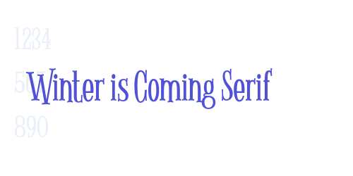 Winter is Coming Serif-font-download