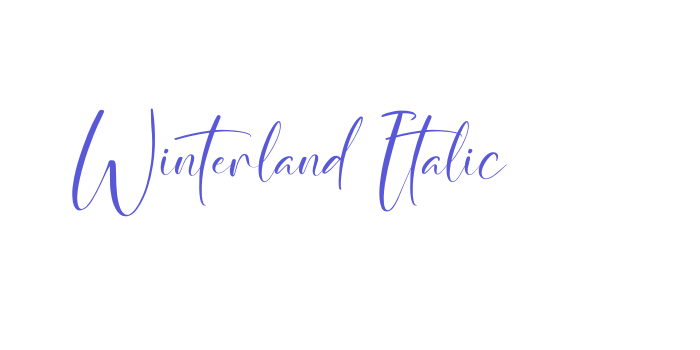 Winterland Italic Font