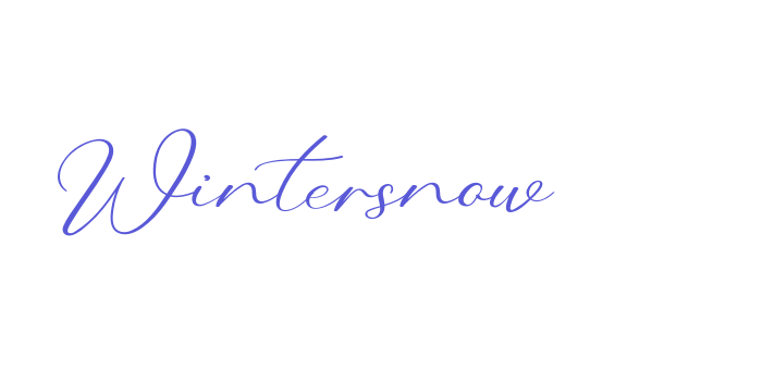 Wintersnow Font Download